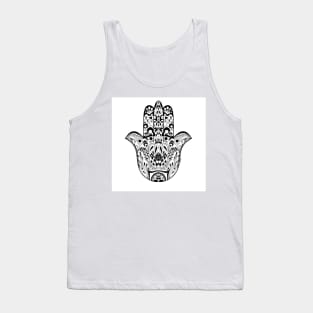 the hand of buddah with mexican patterns ecopop art zentangle Tank Top